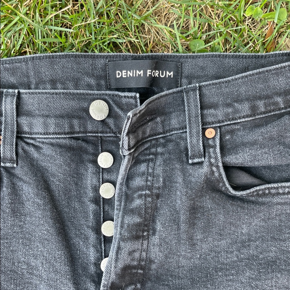 Denim Forum High Rise Jeans in Black